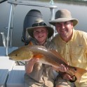Jack Hager (12 years old) holds up a beautiful 6-7 lb redfish that he caught on topwater today! He and his Dad Fritz Hager had a great day on the flats. Fish blowing up left and right on topwater baits!