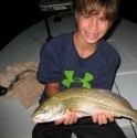 Connor Jackson made an excellent cast to catch this redfish under the docklights!