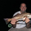 Night fishing season is here!  This red took Ryan Hawks into his backing!  